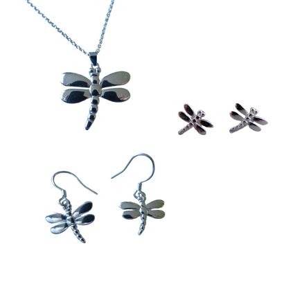 Matching sterling silver earrings, pendants and rings | The Wildside